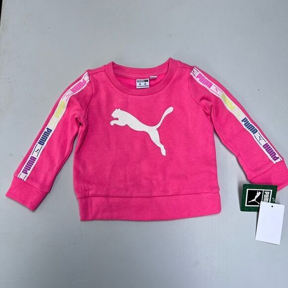 Puma Neon Pink Girl 2 piece set - Picture 2 of 5